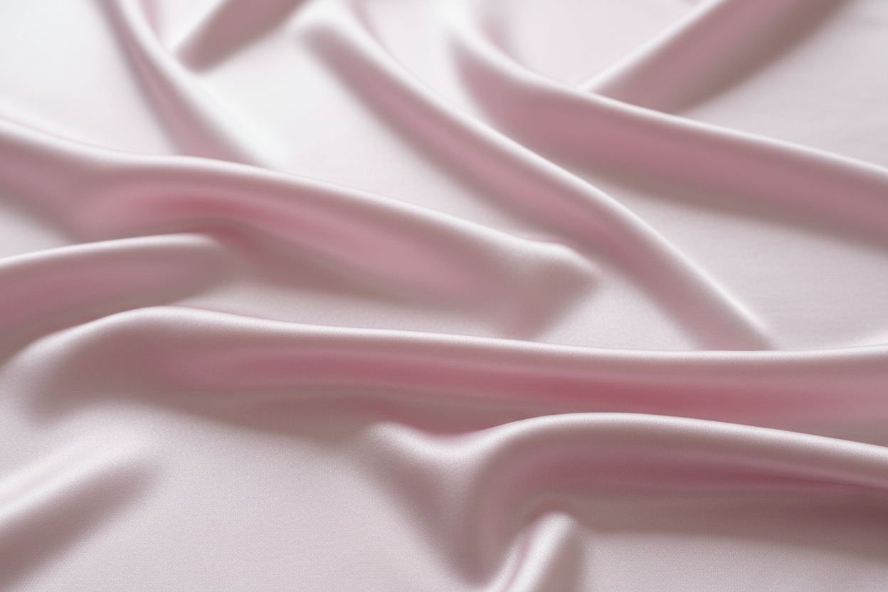 pastel pink silk material